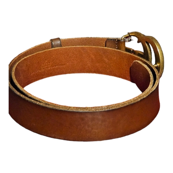 SOLD-Men's Gucci Brown Leather Belt Size 65/34 - Picture 9 of 10